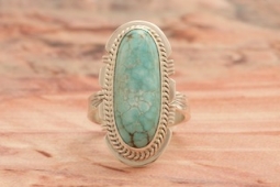 Genuine Number 8 Mine Turquoise Sterling Silver Ring